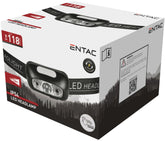 Entac Φακός Κεφαλής 5W 700mAh Μαύρος